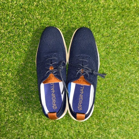 Cole Haan Original Grand OS Wingtip Oxford Stitchlite Navy Blue C27960 Size main image 9